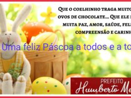 Prefeito de Santa Maria da Boa Vista Humberto Mendes, deseja uma feliz Páscoa a todos!