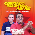 Fernando Tolentino (PT) é reeleito prefeito de Abaré com votação expressiva