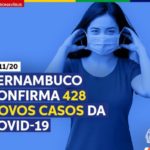 SES-PE registrou nesta segunda-feira (23/11), 428 novos casos da Covid-19