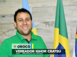 Ighor Crateú solicita ao Presidente da República, abertura de Agência da Caixa Econômica em Orocó