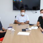 Miguel Coelho reúne-se com Mendonça e Priscila para organizar lançamento da pré-candidatura do Governo de Pernambuco