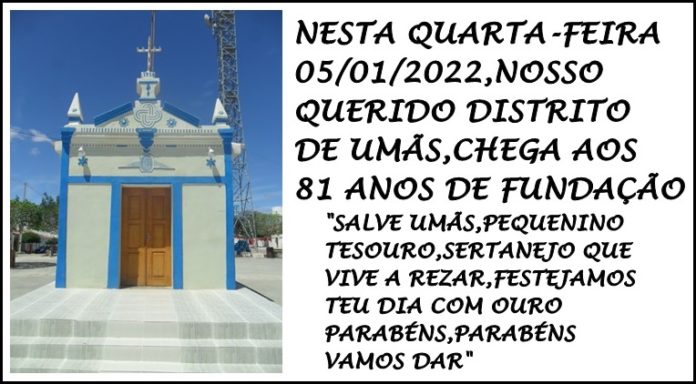 PARABÉNS,UMÃS,81 ANOS DE FUNDAÇÃO