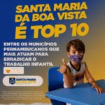 Governo Federal inclui Santa Maria da Boa Vista entre as 10 cidades pernambucanas que mais atuaram para erradicar o trabalho infantil em 2021