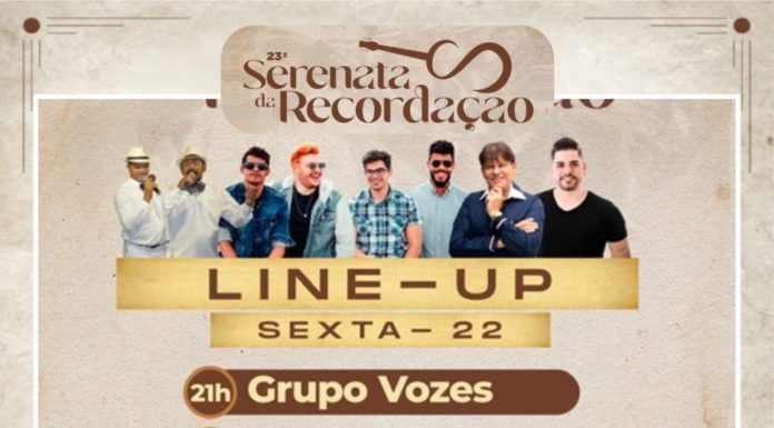 Confira a programação desta sexta-feira (22) da 23ª Serenata da Recordação em Santa Maria da Boa Vista