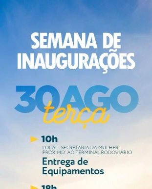 Semana de inaugurações em Cabrobó!