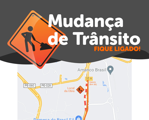 Obra de recuperação na PE-009, em Suape, entra em nova fase e altera trânsito na via