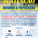 Monkeypox: Cabrobó tem 2 casos suspeitos sendo monitorados pela Vigilância Epidemiológica