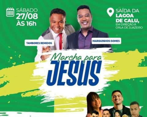 Marcha para Jesus acontecerá neste sábado em Juazeiro e pretende reunir multidão pelas ruas da cidade