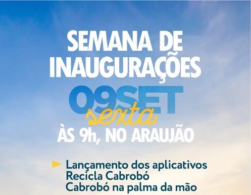 Solenidade de lançamento dos APP’s ‘Cabrobó na Palma da Mão’ e ‘Recicla Cabrobó’