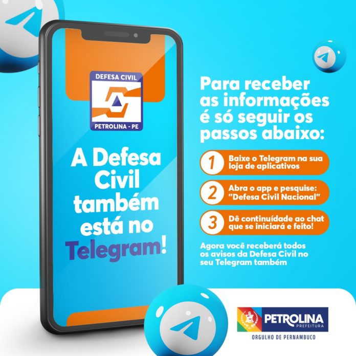 Defesa Civil no Telegram - PMP