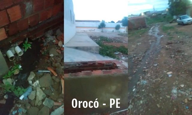 Orocó: Esgoto no meio da rua causa indignação em moradores e cobra providencia do prefeito