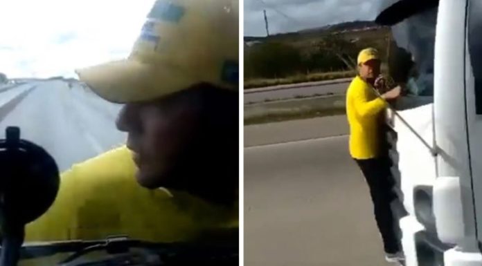 ‘Patriota do caminhão’ diz que ficou pendurado cerca de 6 km e estava “certo de que iria morrer”