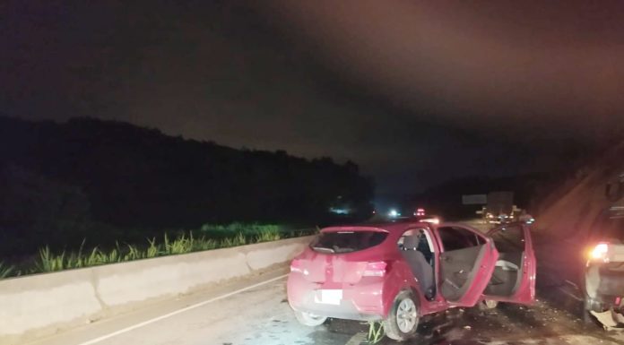 Animal provoca acidente na BR-232; dois carros se envolveram