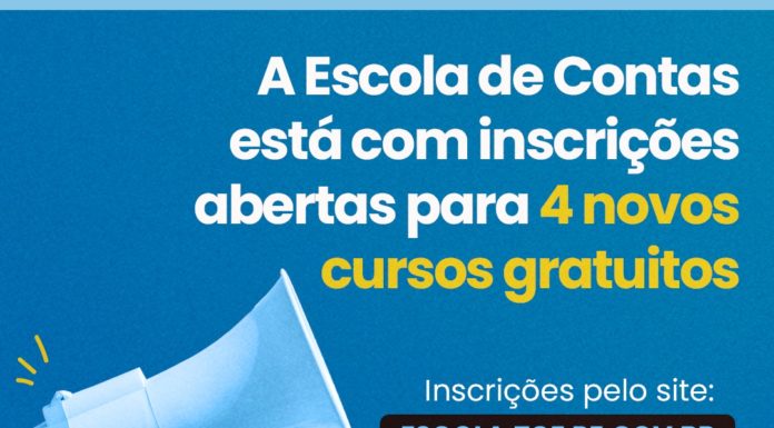 Escola de contas do TCE-PE está com inscrições abertas para quatro cursos gratuitos