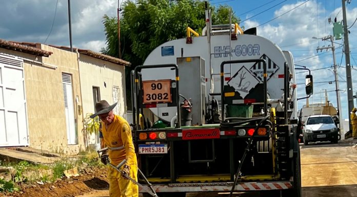 Santa Maria da Boa Vista: obras de pavimentação asfáltica seguem em ritmo avançado na Rua da Felicidade, bairro Santa Luzia