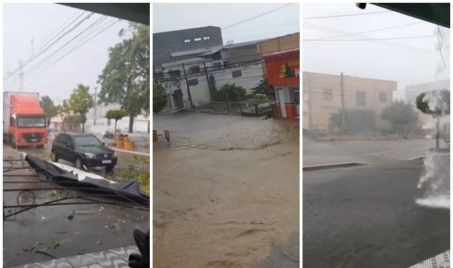 Ibimirim: Chuva forte causa estragos na cidade e moradores ficam sem energia