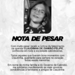 Prefeito de Cabrobó lamenta o falecimento de Claudinha de Damião Felipe