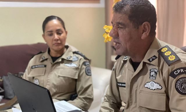 Coronel PM Valter Araújo realiza videoconferência com os Comandantes das unidades operacionais subordinadas