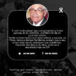 Marcílio Cavalcanti lamenta morte de Manoel Justino da Silva
