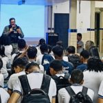 Policial do 5°BPM ministra palestra em escola do N10 do Projeto Senador Nilo Coelho