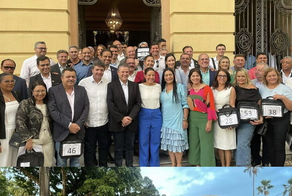 Parnamirim recebe novo ônibus escolar do Governo de Pernambuco; prefeito comemora