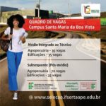 Atenção! IFSertãoPE – Campus Santa Maria da Boa Vista tem uma ótima notícia pra você!