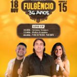 Vicente Nery se apresenta neste sábado (18) nos 36 anos do Projeto Fulgêncio