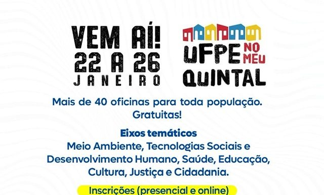 Inscrições abertas para o projeto ‘UFPE no meu Quintal’ em Belém do São Francisco!
