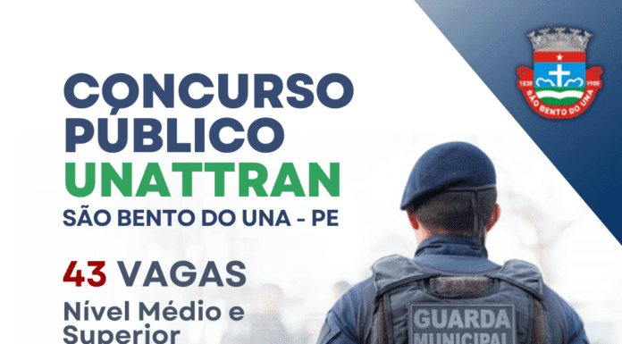 Inscrições do Concurso Público da UNATTRAN seguem abertas!