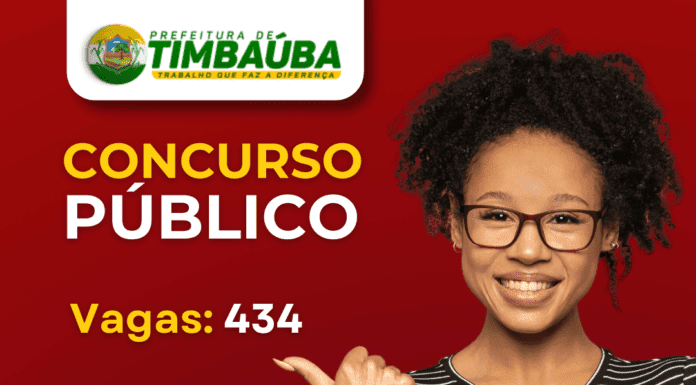 Concurso Público para provimento de vagas em cargos efetivos na Prefeitura de Timbaúba-PE