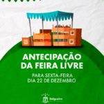 Salgueiro: Prefeitura de antecipa feira livre do sábado (23) para a sexta-feira (22) em razão do Aniversário do Município