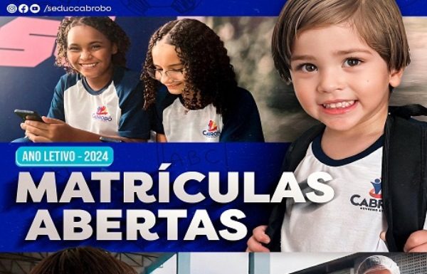 Atenção pais, matriculem seus filhos na rede municipal de ensino, porque para os novos desafios, uma rede de ensino preparada!