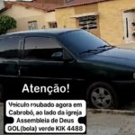 Atenção! Veiculo Gol foi roubado na noite deste domingo (07) em Cabrobó