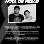 Presidente da Câmara de Vereadores de Orocó lamento o falecimento de Erick e Moara