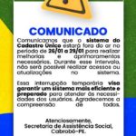 Sistema do Cadastro Único da Prefeitura de Cabrobó fica fora o ar neste final de semana