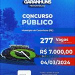 Seguem abertas as inscrições para os Concursos Públicos em Garanhuns/PE