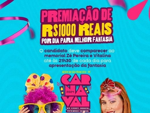 Concurso de Fantasia em Belém do São Francisco!