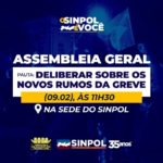 Sinpol-PE convoca assembleia para discutir novos rumos da Greve